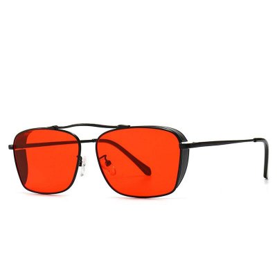 46377 Retro Square Pilot okulary mezczyzni kobiety moda odcienie UV400 okulary Vintage