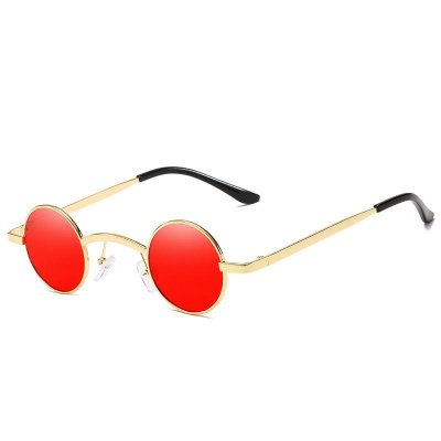 ZXRCYYL NEW Classic Steampunk Style Round Sunglasses Women Brand Designer Metal Frame Colorful Lens Fashion Sun