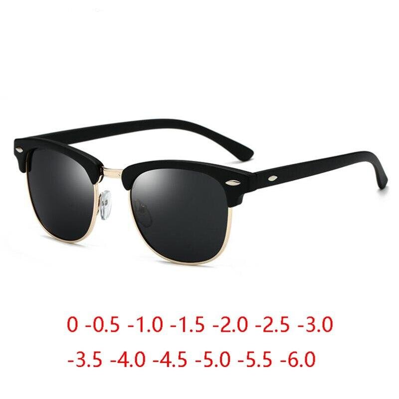 Half Frame Square Nearsighted Sunglasses Polarized WomenMen Prescription Sunglasses miopia occhiali da