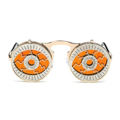 Steam punk odwroc pokrywa meskie okulary przeciwsloneczne w stylu retro kobiety moda odcienie UV400 okulary